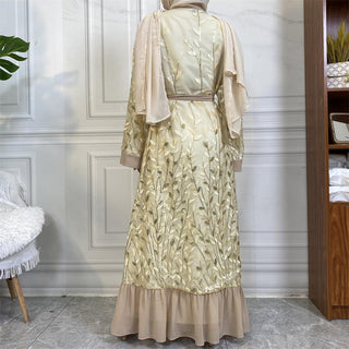 1711# Slatest fashion muslim ladies clothing new design abaya for EID dubai abaya - CHAOMENG MUSLIM SHOP