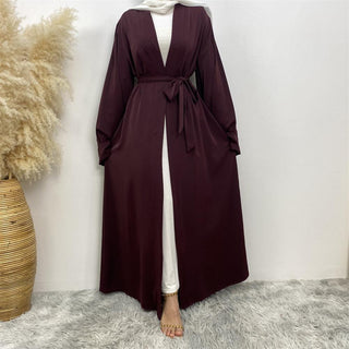 1993#  Latest Nida Materia Muslim Elegant Abayas 10 Colors - Premium 服装 from CHAOMENG - Just $26.90! Shop now at CHAOMENG MUSLIM SHOP