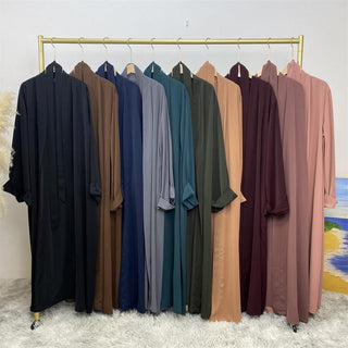1993#  Latest Nida Materia Muslim Elegant Abayas 10 Colors - Premium 服装 from CHAOMENG - Just $26.90! Shop now at CHAOMENG MUSLIM SHOP