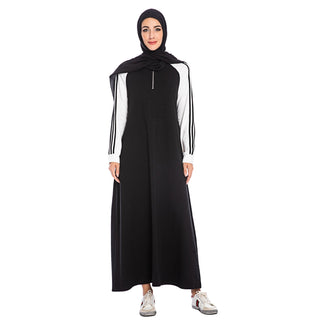 6192#_Comfort Muslim Long Sleeve Dress - Premium 服饰与配饰 from CHAOMENG - Just $29.90! Shop now at CHAOMENG MUSLIM SHOP
