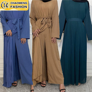 6537#Musulman De Mode Abaya Dubai Fashion CHAOMENG MUSLIM SHOP muslim abaya dress