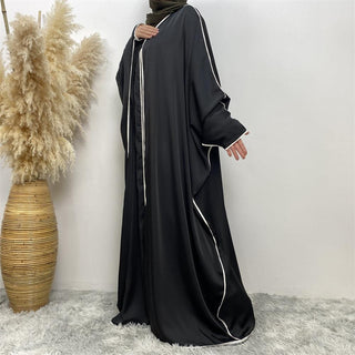 6688# Latest Front Open Kimono Arabic Muslim Abaya Ramanda Eid CHAOMENG MUSLIM SHOP muslim abaya dress