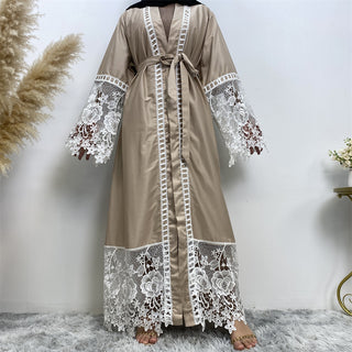1528# Modern Traditional Clothing Abaya Fashion [product_type] CHAOMENG chaomeng.myshopify.com S / beige（杏色） S beige（杏色） 