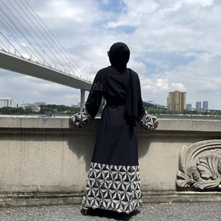 1765#New Fashion Abaya Dress - CHAOMENG MUSLIM SHOP