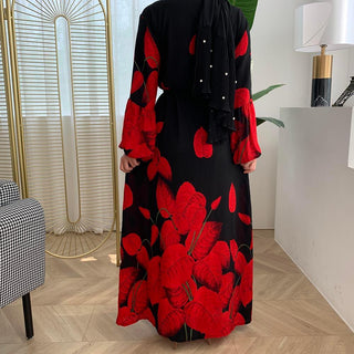 1822#New Arrivals Arab Fashion Lantern Sleeve Cardigan - Premium  from CHAOMENG - Just $24.90! Shop now at CHAOMENG MUSLIM SHOP