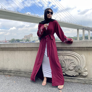 1824#Musulman De Mode Ramadan Cardigan Kaftan Turkey Islamic Clothing - Premium  from Chaomeng Store - Just $24.90! Shop now at CHAOMENG MUSLIM SHOP