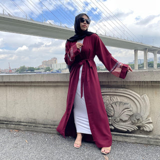 1824#Musulman De Mode Ramadan Cardigan Kaftan Turkey Islamic Clothing - Premium  from Chaomeng Store - Just $24.90! Shop now at CHAOMENG MUSLIM SHOP