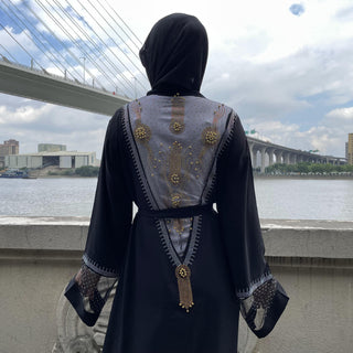 1824#Musulman De Mode Ramadan Cardigan Kaftan Turkey Islamic Clothing - Premium  from Chaomeng Store - Just $24.90! Shop now at CHAOMENG MUSLIM SHOP