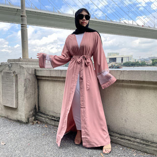 1824#Musulman De Mode Ramadan Cardigan Kaftan Turkey Islamic Clothing - Premium  from Chaomeng Store - Just $24.90! Shop now at CHAOMENG MUSLIM SHOP