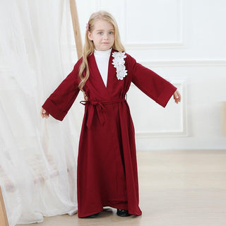 1836#Dubai Kids Abaya Middle East Modest Fashion - Premium  from Chaomeng Store - Just $29.90! Shop now at CHAOMENG MUSLIM SHOP