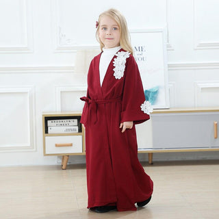 1836#Dubai Kids Abaya Middle East Modest Fashion - Premium  from Chaomeng Store - Just $29.90! Shop now at CHAOMENG MUSLIM SHOP