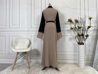 1840#Abaya With Embroidery New Style Front Clothing - Premium  from CHAOMENG - Just $29.90! Shop now at CHAOMENG MUSLIM SHOP