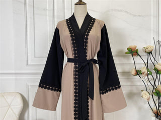 1840#Abaya With Embroidery New Style Front Clothing - Premium  from CHAOMENG - Just $29.90! Shop now at CHAOMENG MUSLIM SHOP