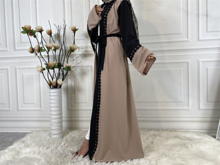 1840#Abaya With Embroidery New Style Front Clothing - Premium  from CHAOMENG - Just $29.90! Shop now at CHAOMENG MUSLIM SHOP