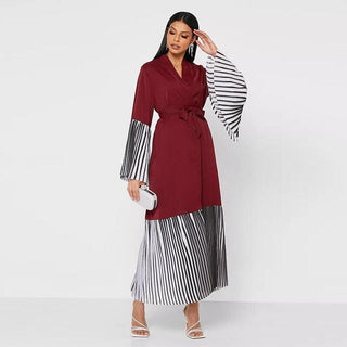 1889#New Arrivals Arab Fashion Printed Sleeve Abaya - Premium  from Chaomeng Store - Just $29.90! Shop now at CHAOMENG MUSLIM SHOP