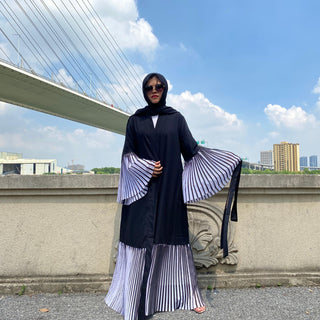 1889#New Arrivals Arab Fashion Printed Sleeve Abaya - Premium  from Chaomeng Store - Just $29.90! Shop now at CHAOMENG MUSLIM SHOP