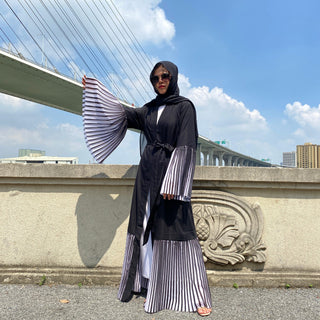 1889#New Arrivals Arab Fashion Printed Sleeve Abaya - Premium  from Chaomeng Store - Just $29.90! Shop now at CHAOMENG MUSLIM SHOP