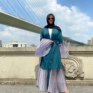 1889#New Arrivals Arab Fashion Printed Sleeve Abaya - Premium  from Chaomeng Store - Just $29.90! Shop now at CHAOMENG MUSLIM SHOP