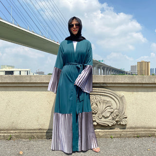 1889#New Arrivals Arab Fashion Printed Sleeve Abaya - Premium  from Chaomeng Store - Just $29.90! Shop now at CHAOMENG MUSLIM SHOP