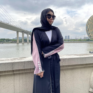 1892#New Arrivals Arab Fashion Printed Lantern Sleeve Cardigan Robe Muslim Abaya - Premium  from Chaomeng Store - Just $29.90! Shop now at CHAOMENG MUSLIM SHOP