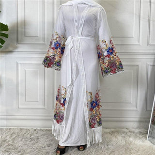 1904#New Arrivals Arab Fashion Printed Lantern Sleeve Cardigan Robe Muslim Abaya - Premium  from Chaomeng Store - Just $21.90! Shop now at CHAOMENG MUSLIM SHOP