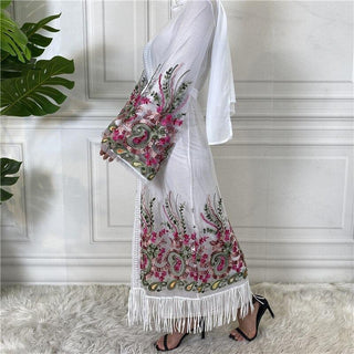 1904#New Arrivals Arab Fashion Printed Lantern Sleeve Cardigan Robe Muslim Abaya - Premium  from Chaomeng Store - Just $21.90! Shop now at CHAOMENG MUSLIM SHOP