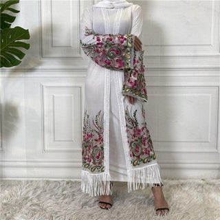 1904#New Arrivals Arab Fashion Printed Lantern Sleeve Cardigan Robe Muslim Abaya - Premium  from Chaomeng Store - Just $21.90! Shop now at CHAOMENG MUSLIM SHOP