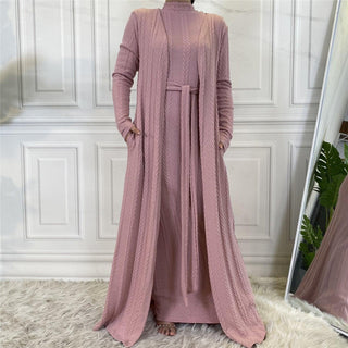 1906#Sweater Arabic Robe Long Sleeve Abaya Women's Clothing Only coat - Premium  from CNASZ Store - Just $34.90! Shop now at CHAOMENG MUSLIM SHOP