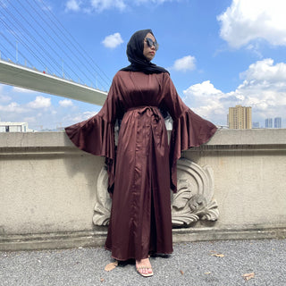 1925#Women Satin Sets - Premium 服饰与配饰 from CHAOMENG - Just $42.90! Shop now at CHAOMENG MUSLIM SHOP