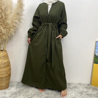 1995#  Long Winter cardigan Thick Polyester Coat 6 Colors Fall Collection - Premium 服装 from CHAOMENG MUSLIM SHOP - Just $32.90! Shop now at CHAOMENG MUSLIM SHOP