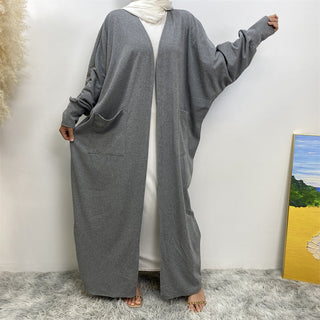1997# Charpie Fabric Winter Clothing 2024 New Design  6 Color Muslim Abaya Dress - Premium 服装 from CHAOMENG - Just $32.90! Shop now at CHAOMENG MUSLIM SHOP