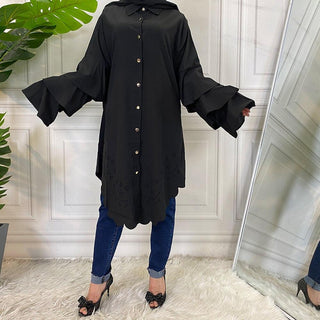 2096#Plain Solid Muslim For Women Long Sleeve Casual Tops - Premium  from Chaomeng Store - Just $29.90! Shop now at CHAOMENG MUSLIM SHOP