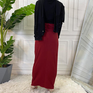 2143#Faldas Largas Mujer Pure Cotton Long Skirt Abayas - Premium  from Chaomeng Store - Just $29.90! Shop now at CHAOMENG MUSLIM SHOP