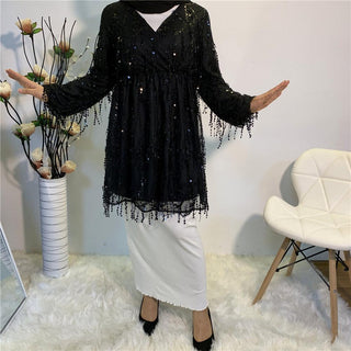 2243# Middle East Abayas Clothing Long Sleeve - Premium  from CHAOMENG - Just $26.90! Shop now at CHAOMENG MUSLIM SHOP