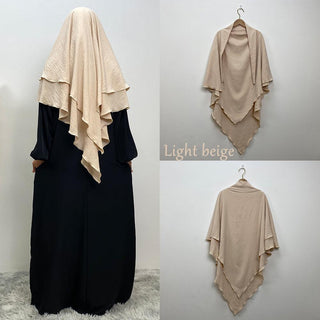 2307# Crepe Khimar Scarves Fashion Muslim - Premium 服装 from CHAOMENG - Just $12.90! Shop now at CHAOMENG MUSLIM SHOP