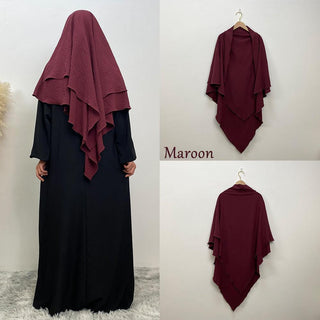 2307# Crepe Khimar Scarves Fashion Muslim - Premium 服装 from CHAOMENG - Just $12.90! Shop now at CHAOMENG MUSLIM SHOP