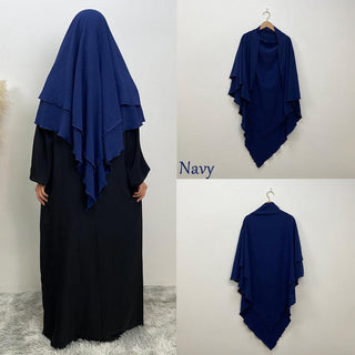 2307# Crepe Khimar Scarves Fashion Muslim - Premium 服装 from CHAOMENG - Just $12.90! Shop now at CHAOMENG MUSLIM SHOP