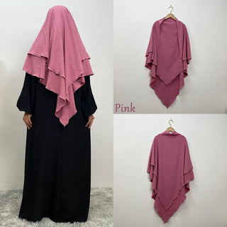 2307# Crepe Khimar Scarves Fashion Muslim - Premium 服装 from CHAOMENG - Just $12.90! Shop now at CHAOMENG MUSLIM SHOP