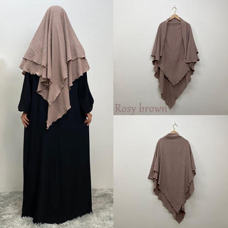 2307# Crepe Khimar Scarves Fashion Muslim - Premium 服装 from CHAOMENG - Just $12.90! Shop now at CHAOMENG MUSLIM SHOP