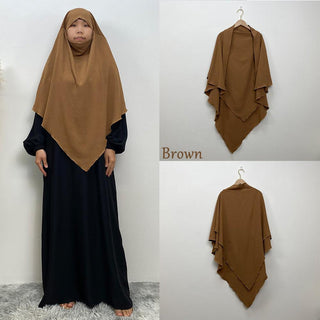 2307# Crepe Khimar Scarves Fashion Muslim - Premium 服装 from CHAOMENG - Just $12.90! Shop now at CHAOMENG MUSLIM SHOP