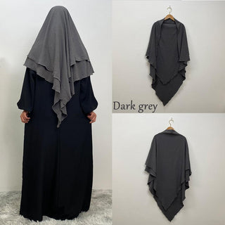 2307# Crepe Khimar Scarves Fashion Muslim - Premium 服装 from CHAOMENG - Just $12.90! Shop now at CHAOMENG MUSLIM SHOP