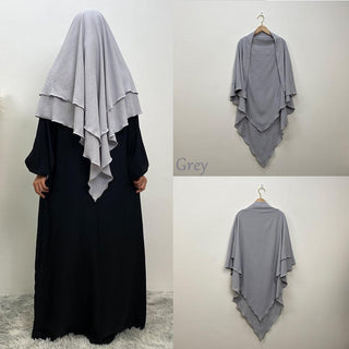 2307# Crepe Khimar Scarves Fashion Muslim - Premium 服装 from CHAOMENG - Just $12.90! Shop now at CHAOMENG MUSLIM SHOP