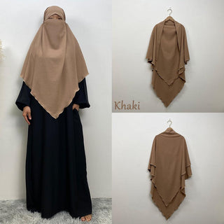 2307# Crepe Khimar Scarves Fashion Muslim - Premium 服装 from CHAOMENG - Just $12.90! Shop now at CHAOMENG MUSLIM SHOP