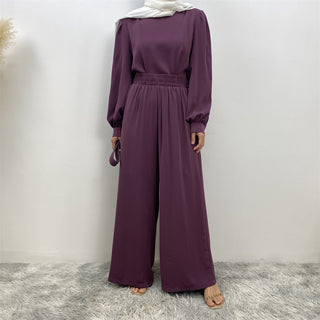 2335+9003#  Eid Latest Nida Classy Long Top And Elastic High Waist Pant With Lining Fashion Woman Suit 服装 CHAOMENG chaomeng.myshopify.com 