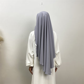 2340#  Premium nida head scarf with niqab style khimar hijab for muslim women 13 colors