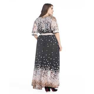 3086# Dubai Latest Model Woman Kimono Flower Chiffon Dress - Premium 服饰与配饰 from CHAOMENG - Just $22.90! Shop now at CHAOMENG MUSLIM SHOP