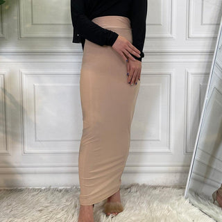 6120#Faldas Largas Mujer Moda High Waist Pencil Long Skirt - CHAOMENG MUSLIM SHOP