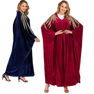 6174#Muslim Batwing Sleeve Fashion Dress Caftan Abaya - Premium  from Chaomeng Store - Just $29.90! Shop now at CHAOMENG MUSLIM SHOP