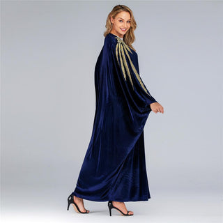 6174#Muslim Batwing Sleeve Fashion Dress Caftan Abaya - Premium  from Chaomeng Store - Just $29.90! Shop now at CHAOMENG MUSLIM SHOP