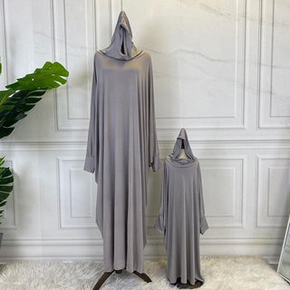 6198#Children's wear Eid Middle East Dubai Abaya Mom And Daughter Modest Hijab Dress - Premium  from Chaomeng Store - Just $22.90! Shop now at CHAOMENG MUSLIM SHOP